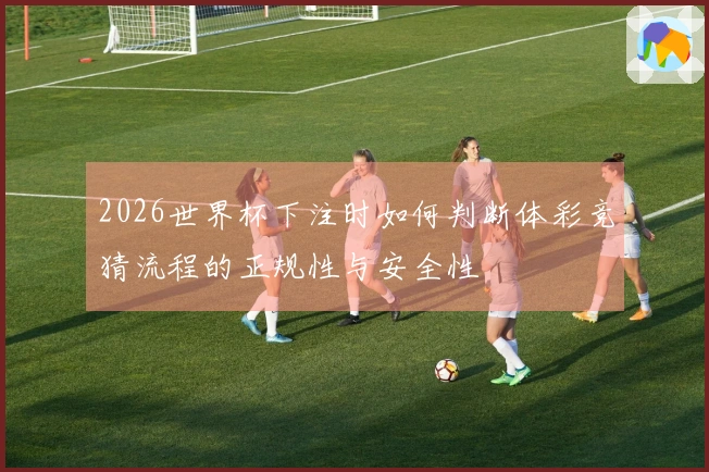 2026世界杯下注时如何判断体彩竞猜流程的正规性与安全性