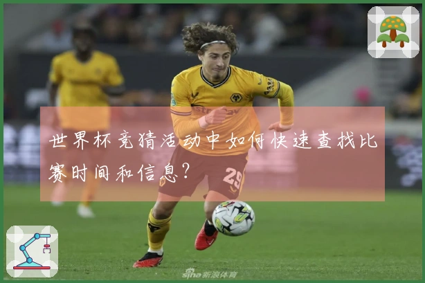 世界杯竞猜活动中如何快速查找比赛时间和信息？
